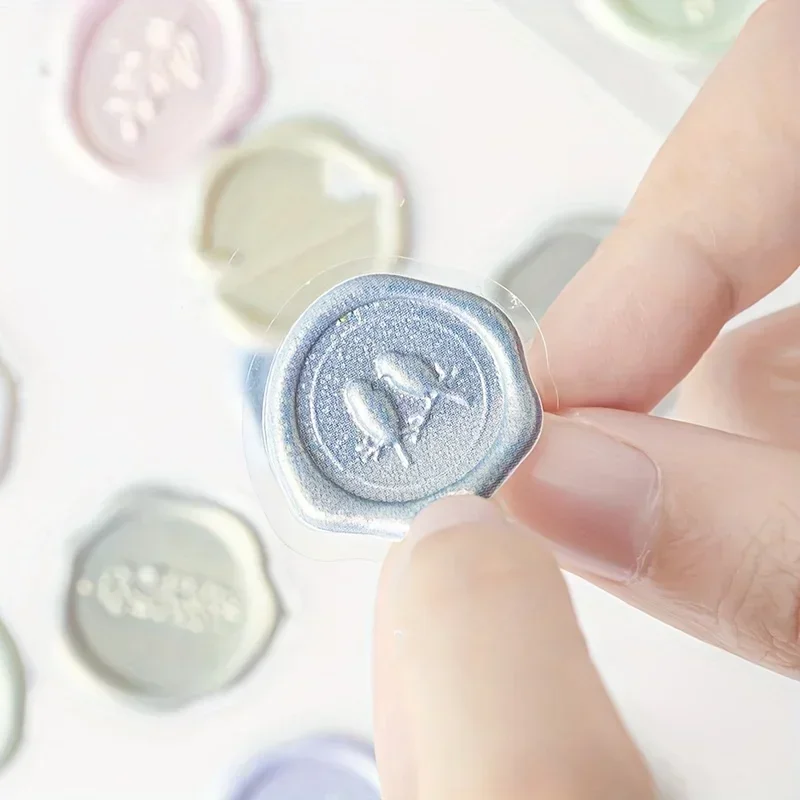 18Pcs/pack Wax Seal Stamp Sticker Multi-purpose Wax Seal Sticker for DIY Scrapbook Letter Envelope Invitation Decoration
