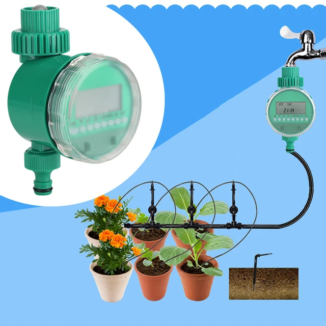 Automatic Irrigation Timer Automatic Electric Digital Garden Irrigation Timer Intelligent Flowers Watering Controller 2