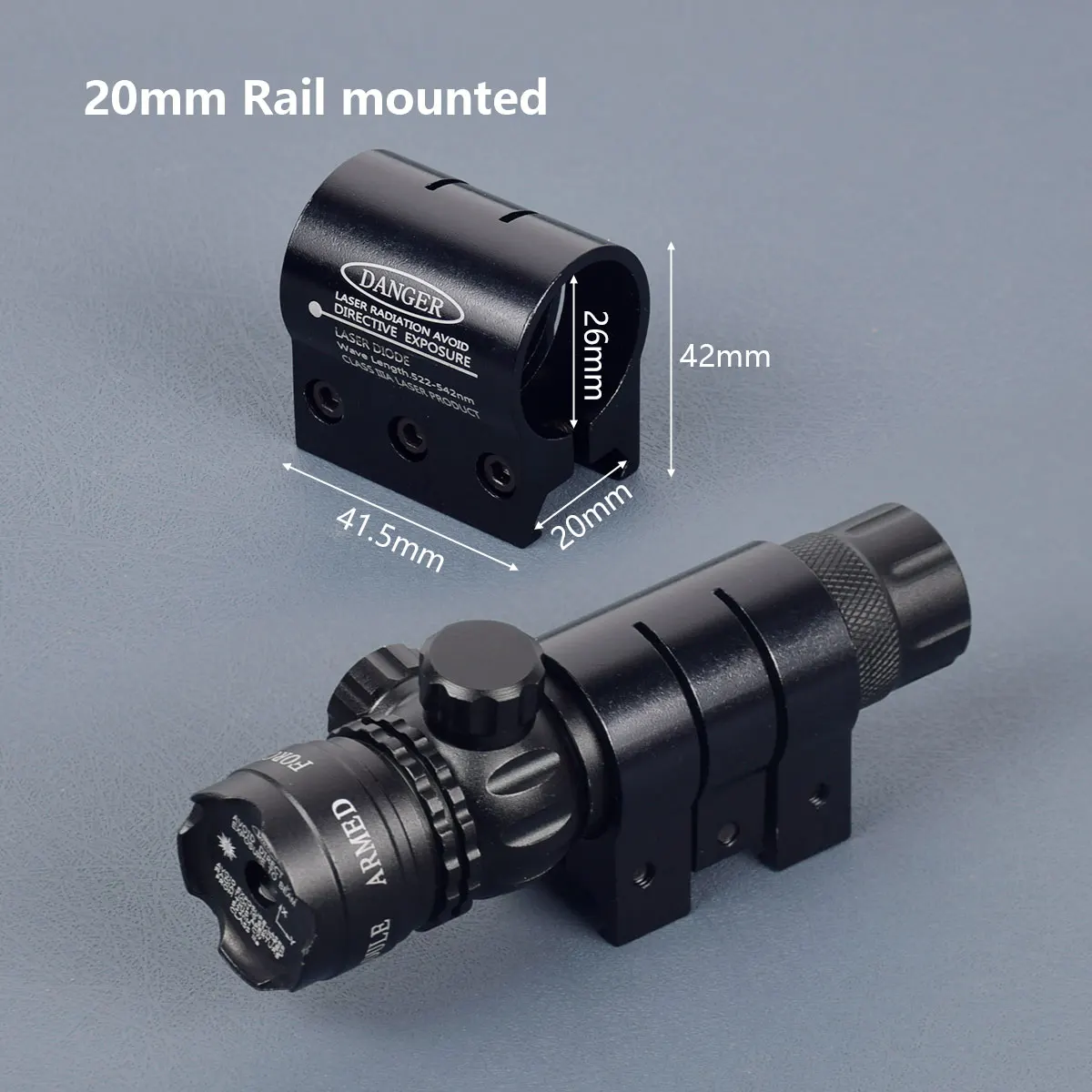 Universal Rifle Red Green Dot Laser Sight 532nm Scope with Pressure Switch Picatinny and Mounting Hunting Riflescope Accessories
