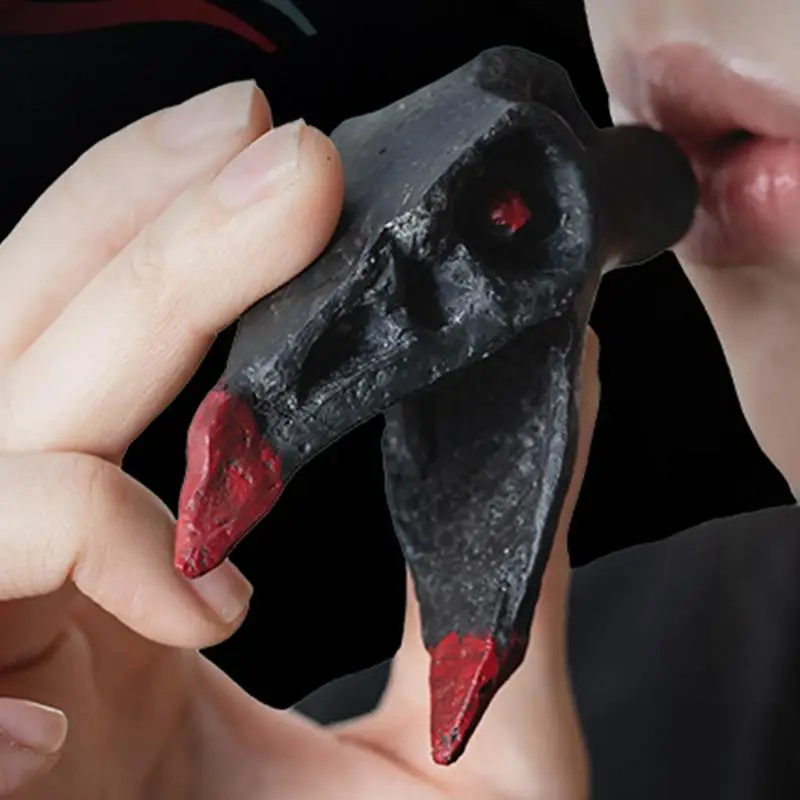 Spooky Aztec Death Whistle Loud Screaming Bone-Chilling Sounding Whistles Adults Unique Scary Ornament Noise Maker Holidays