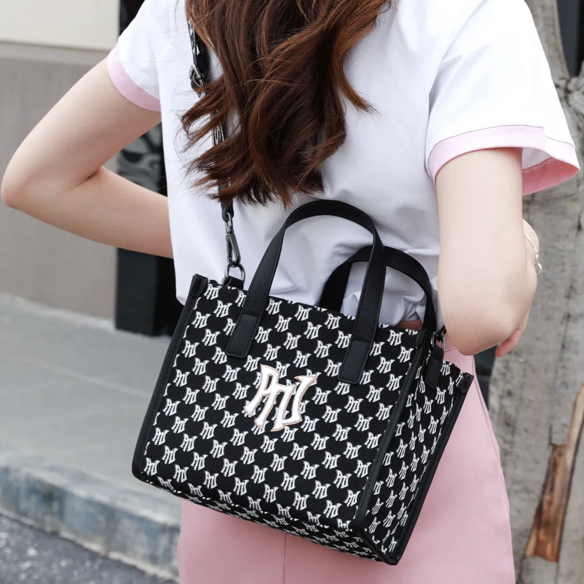 PNJ Full India messenger bag women's casual 2024 new fashion shoulder bag fresh trend satchel nylon camera bag