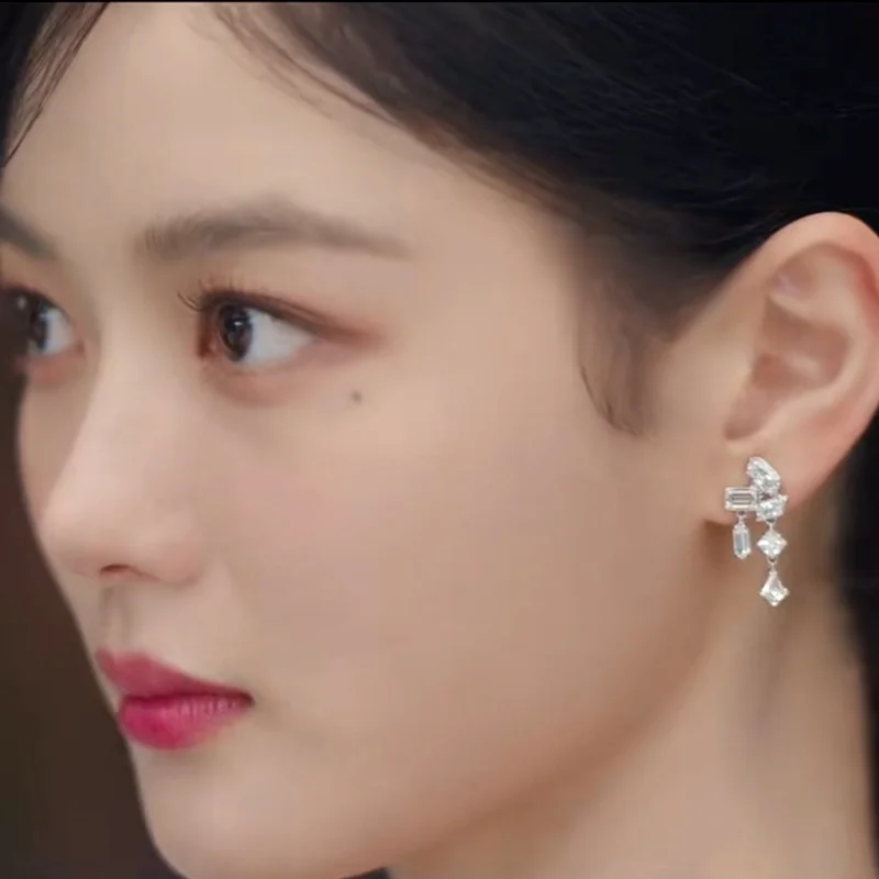 Elegant Drop Earrings Fine Craftsmanship Gold Plating Artificial Gemstone Women's Fashion Jewelry Korean Style Ear Jewelry - 2
