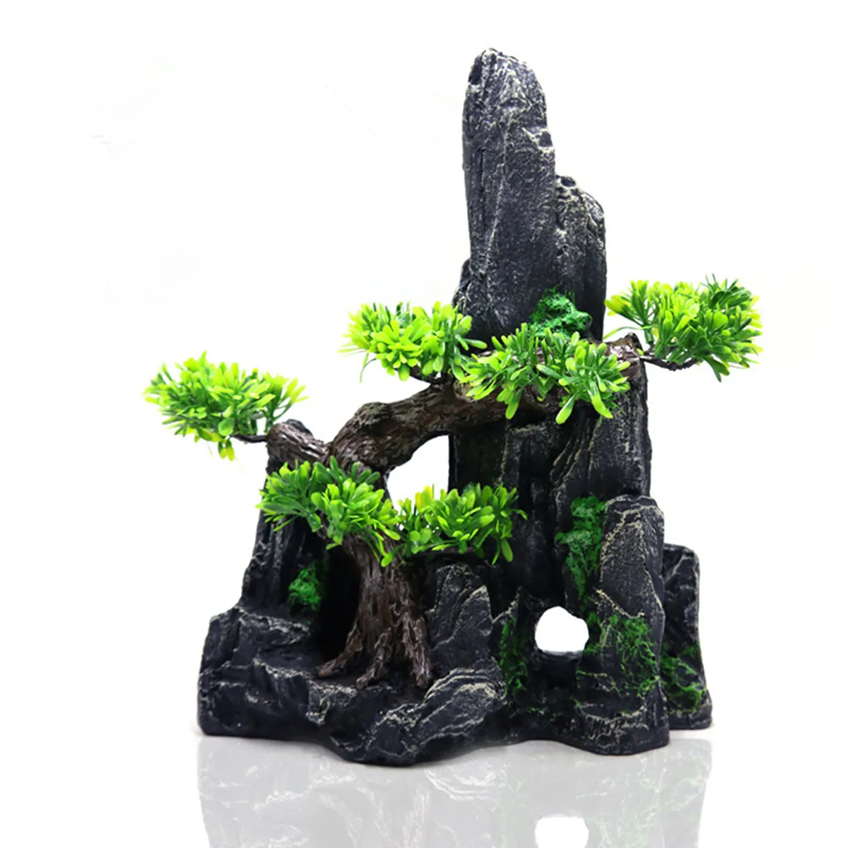 

Hot Selling New Arrival Aquarium Mountain View Fish Tank Decoration Artificial Fish Tank Stone Decoration