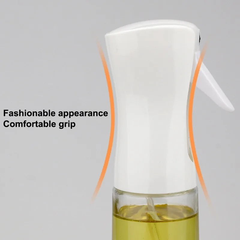 Oil spray bottle 1pc Black Kitchen Oil Bottle Cooking Oil Spray 200ml Pneumatic Spray Bottle Fitness Barbecue Dispenser