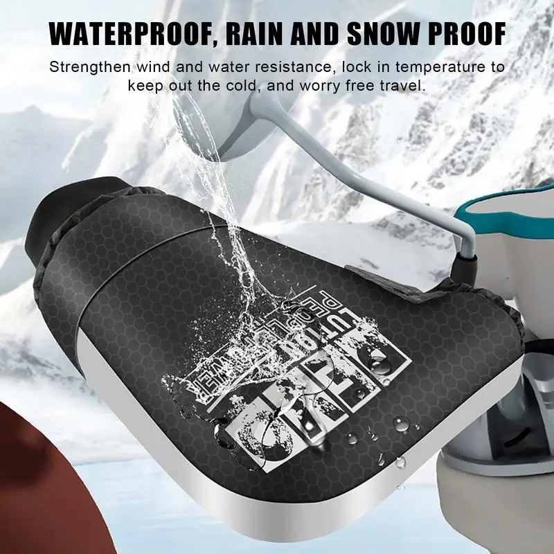 

Motorcycle Handlebar Muffs Waterproof and windproof Handlebar Mitts Snowmobile Gloves Winter Thermal E-Bike Cycling Gloves