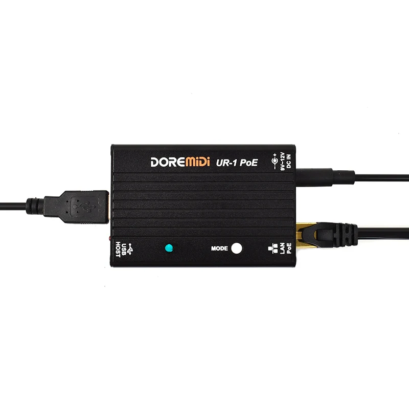 DOREMiDi 고속 USB MIDI 네트워크(UR-1 PoE) - RTP MIDI 네트워크 MIDI 박스 인터페이스