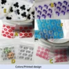 100Pcs Small Ziplock Plastic Bags Pattern Reclosable Zip lock Storage Jewelry Gift Pill Packaging Clear Drop Shipping 3