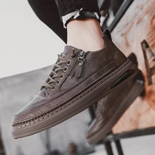 

2022 new spring men's shoes trend all-match shoes casual leather shoes men's work shoes wear-resistant shoes fashion N1-52