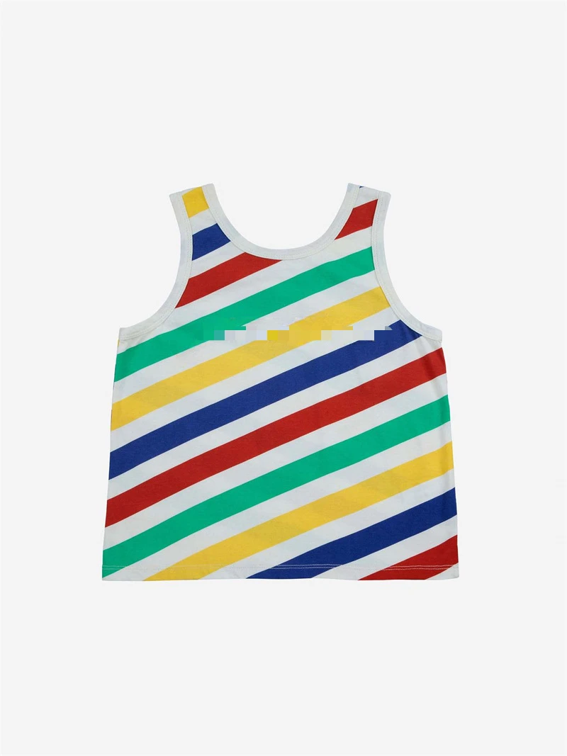 Cotton Children's T-shirt Fashion Cartoon Print Baby Boy's T-shirt Top Summer Casual Girl's Tees Vest Children's Clothing 5