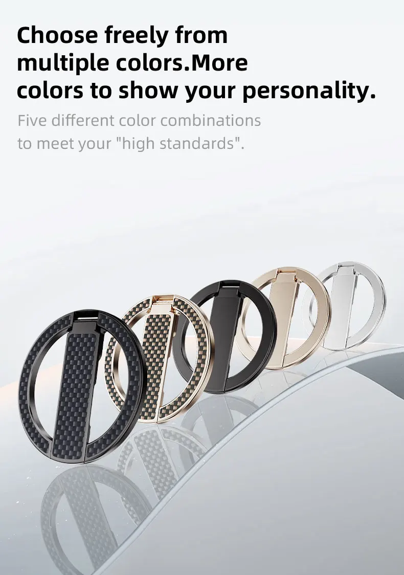 Luxus Kevlar Magnetische Saug Halterung Ring N52 Starke Magnetismus Telefon Halter Für Iphone Samsung HUAWEI Xiaomi Finger Ring Stehen – Detail 9