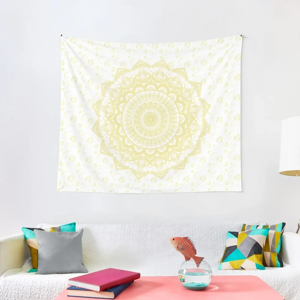 

Yellow Mandala Tapestry Bedroom Decorations Room Decor For Girls House Decor Tapestry