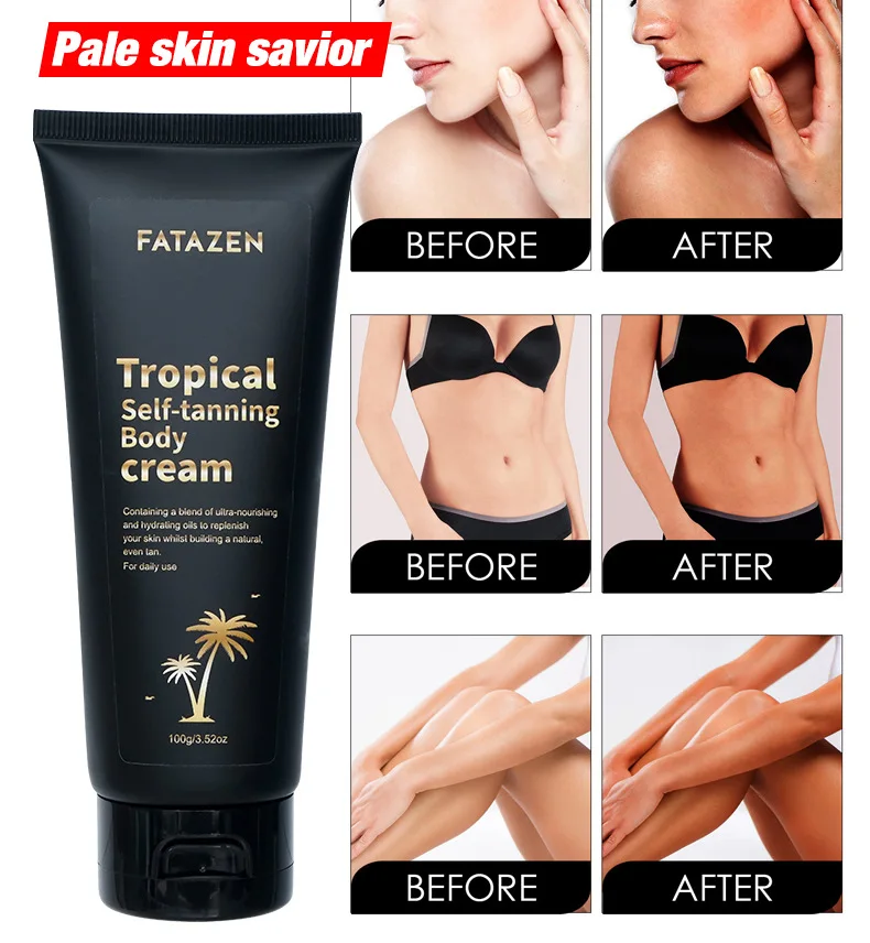 100g Natural 3 Hour Instant Dark Tanning Lotion Tanning Oil Skin Care Self Dark Brown