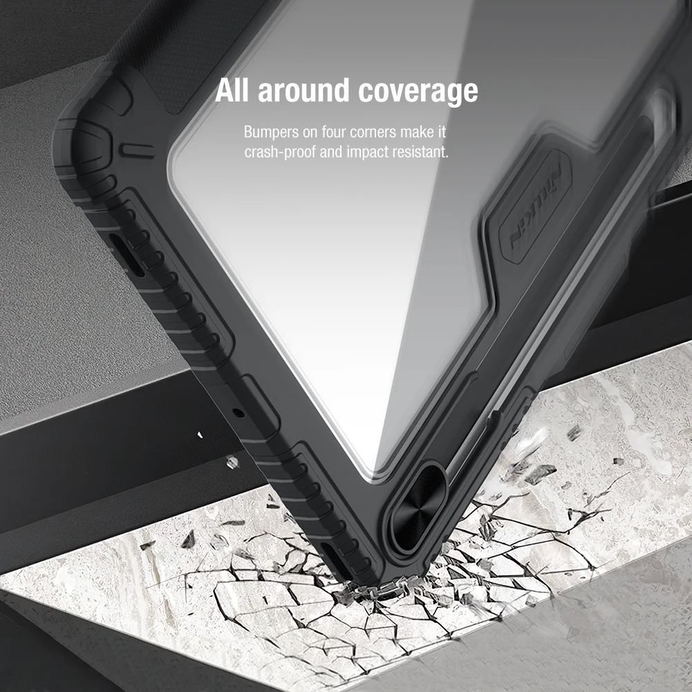 para samsung galaxy tab plus caso nillkin câmera proteger capa de couro suporte para samsung galaxy tab caso com suporte de lápis