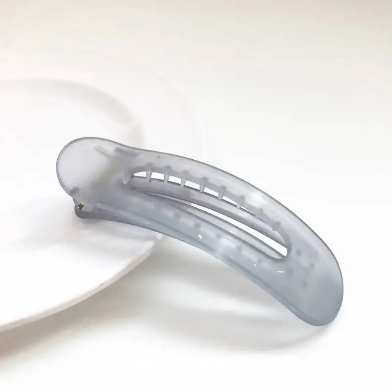 Große Acryl-Haarspangen, Gummifarben, Haarspangen, DIY-Kopfbedeckung, Zubehör, neueste geometrische Haarklammer, ausgehöhlte Hai-Haarklammern – Detail 7