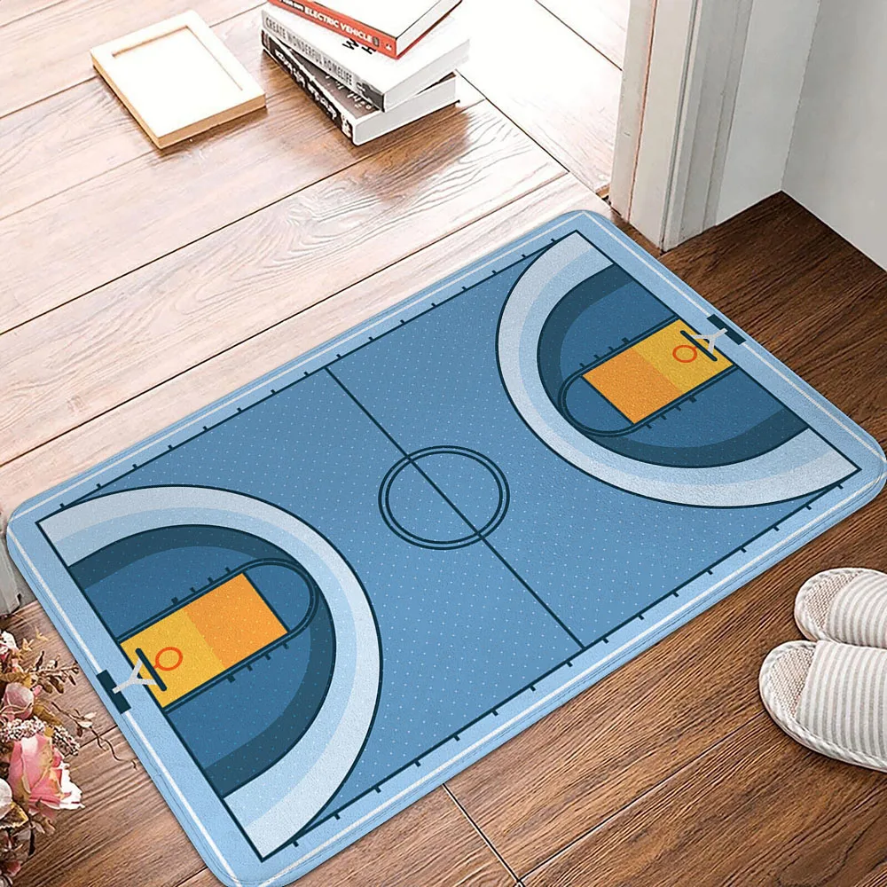 3D Basketball Court Printed Carpet Bedroom Bedside Living Room Sofa Table Area Rug Soft Large Size Floor Mat Doormat Home Decor 3