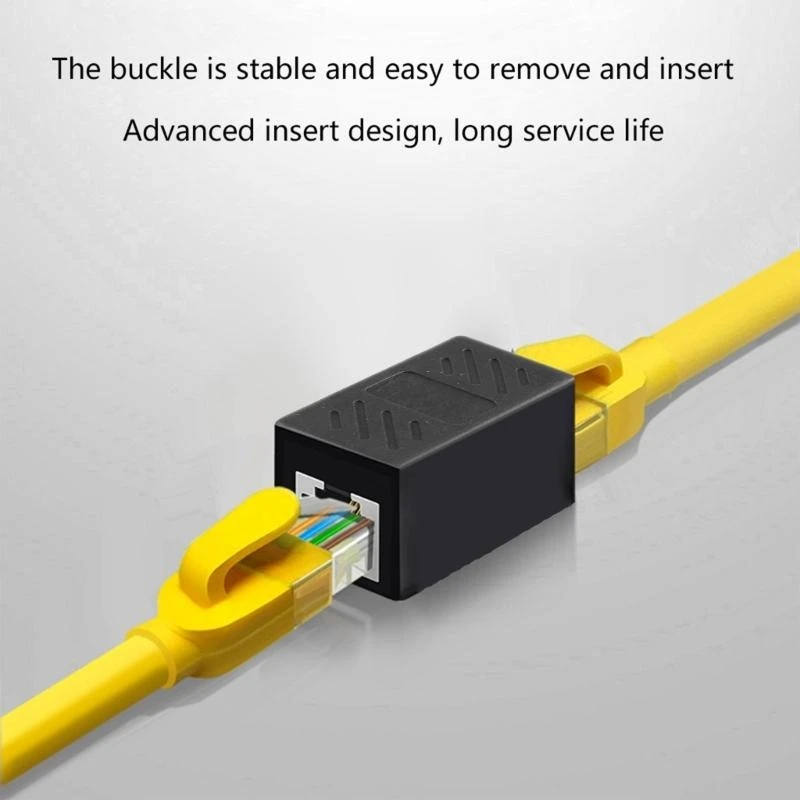 새로운 RJ45 커넥터 Cat7/6/5 이더넷 어댑터 확장 케이블 암-암용 기가비트 인터페이스 네트워크 익스텐더 변환기