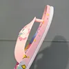 Cute Unicorn Flip-flops Girls 2022 Summer Indoor Home Bath Non-slip Sandals Children Princess Clip-on Flat Beach Shoes Slippers 5