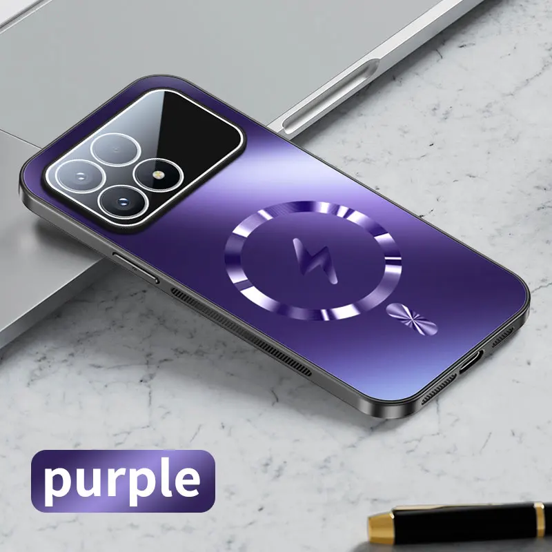 Magnetic Camera Lens Protection Case with Magsafe Compatibility & Matte Frosted Back Cover