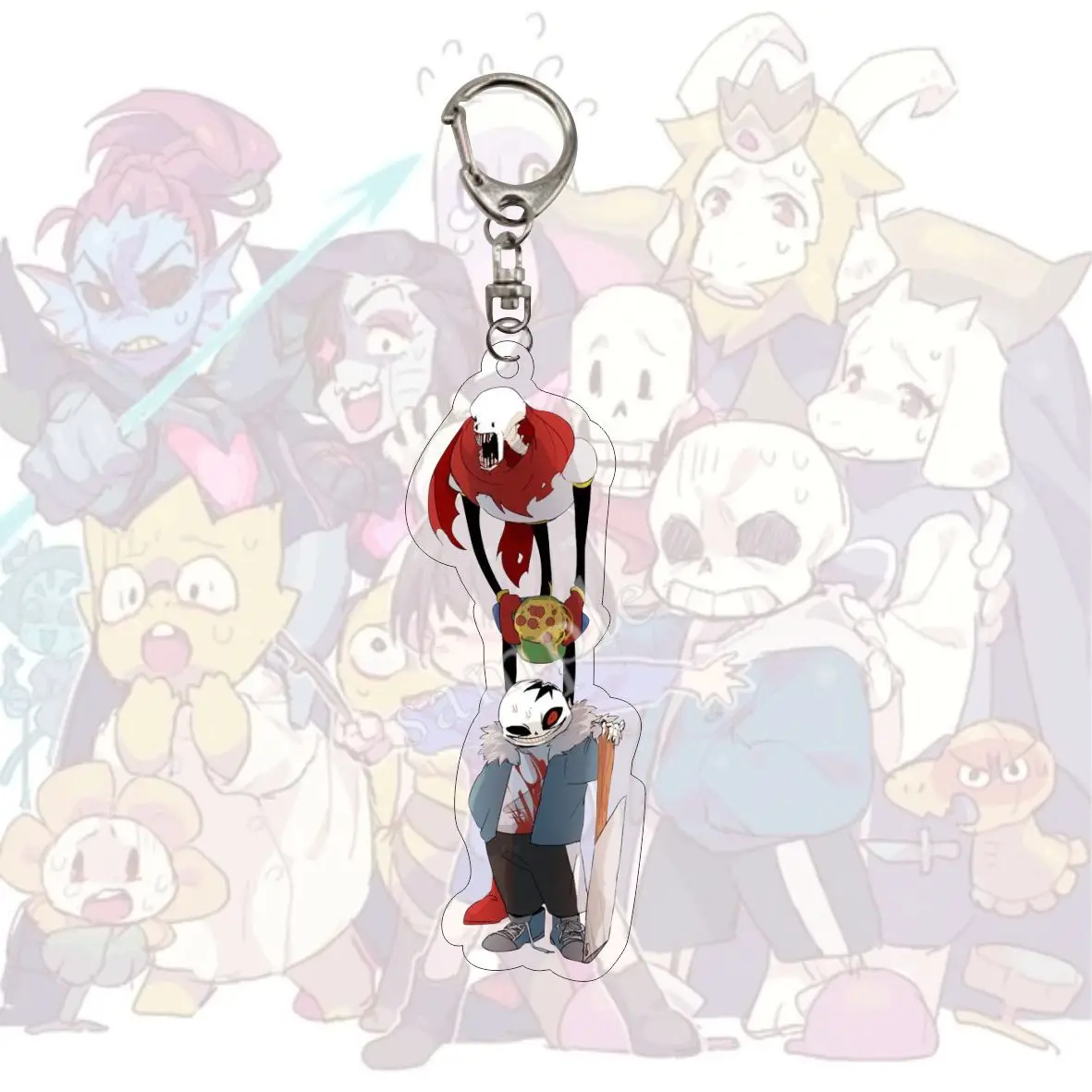 Undertale sans error ink nightmare Anime Acrylic Keychain Bag Pendant Gift  #B