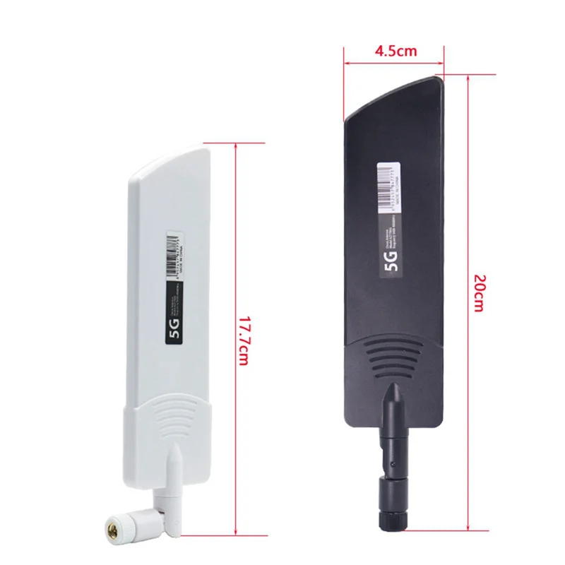 CPE MC801 네트워크 카드 라우터용 신호 부스터 증폭기, 5G WiFi 듀얼 밴드 빨판 안테나, 42Dbi 모뎀, 흰색 TS9