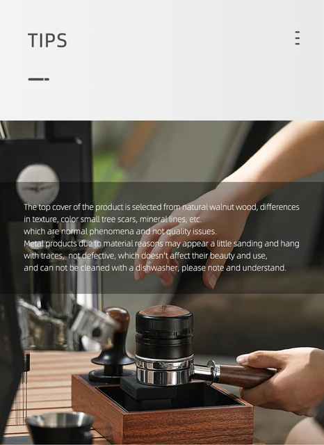 Tamper Cafe MHW-3BOMBER Distribuidor De Cafu00e9 Espresso De 58 Mm