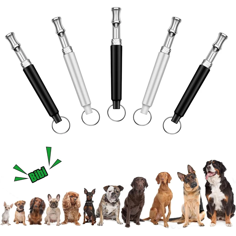 Dog Whistle Dog Whistle with Lanyard Adjustable Ultrasonic Silent Dog Whistle Repeller Stop Barking Control for Training