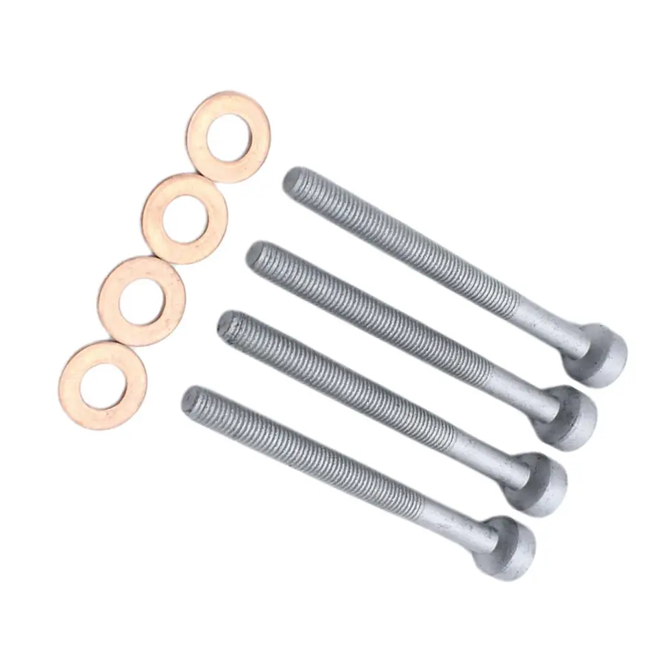 Kit 6 Viti E Guarnizioni Rame Per Iniettori Mercedes: W203, W204, W211, Sprinter, A0009902907