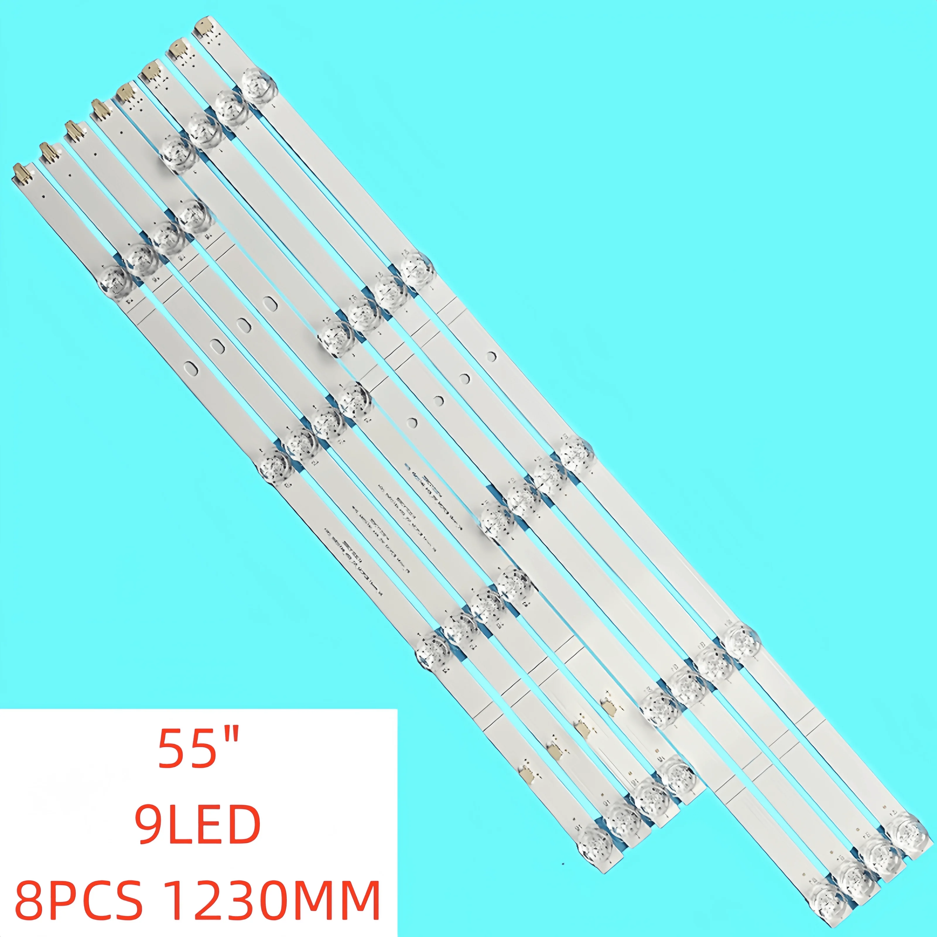 

9 светодиодов, 8 шт./комплект, светодиодная лента для подсветки для hrs_xm55t46 _ 4x9 _ 2w MCPCB 14 мм _ V6 светодиодный Φ UE55TU7002U HG55AJ630UJJ