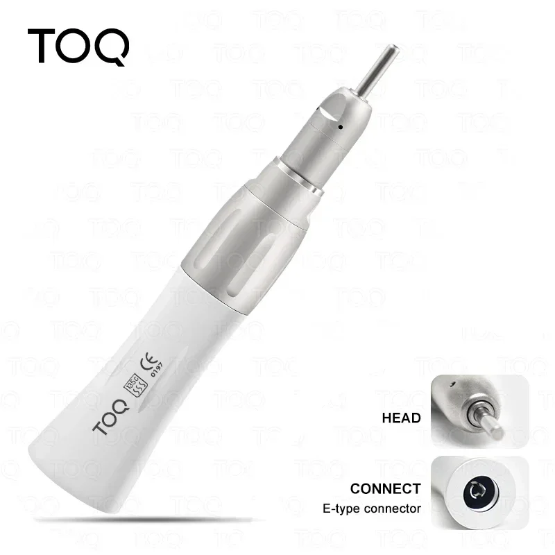 Pieza de mano recta Dental 1:1, traje de cono de nariz recta de baja velocidad para fresas de ø2,35mm, herramienta de dentista con pulverizador de agua externo tipo E