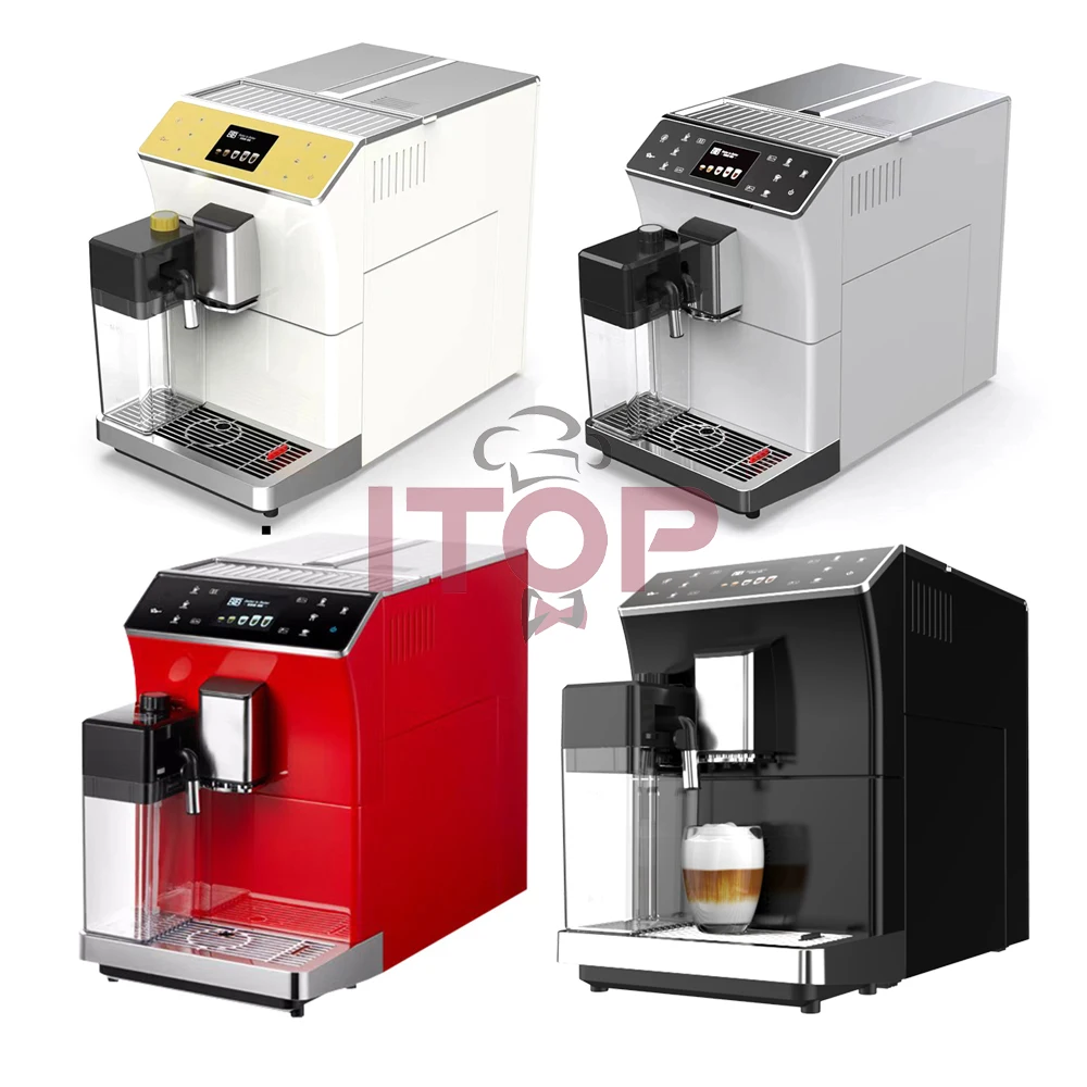 1300W 19Bar Fully automatic coffee machine Touch screen intelligent Fancy coffee  machine Italian grinder coffee machine - AliExpress