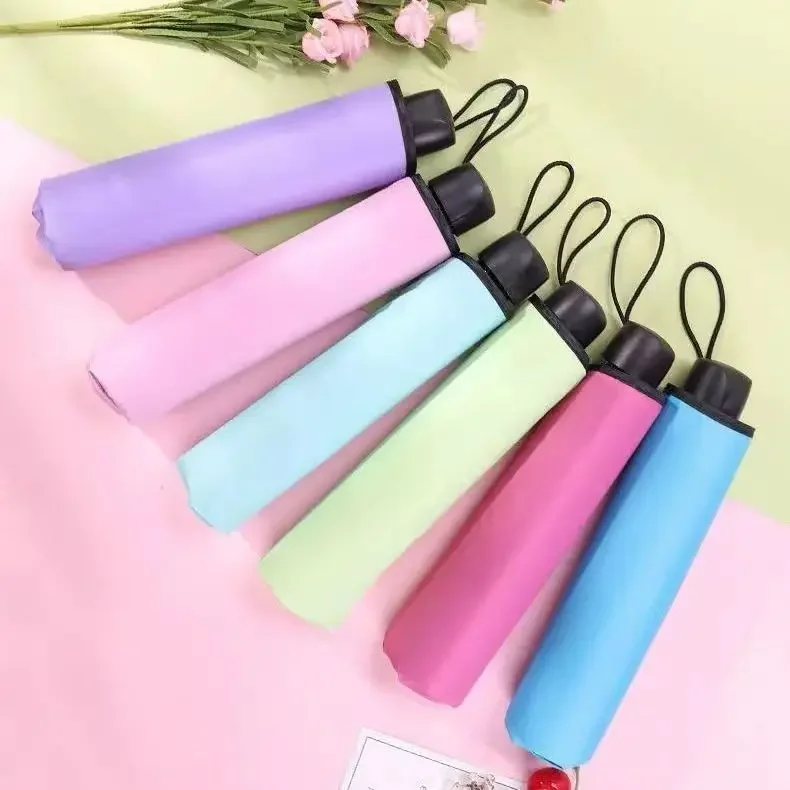 Description Picture 2 of itemPortable Umbrella Creative Water Flowering Umbrella Ruffled Sunny and Rain Umbrella Windproof UV-proof Manual Vinyl Umbrella
