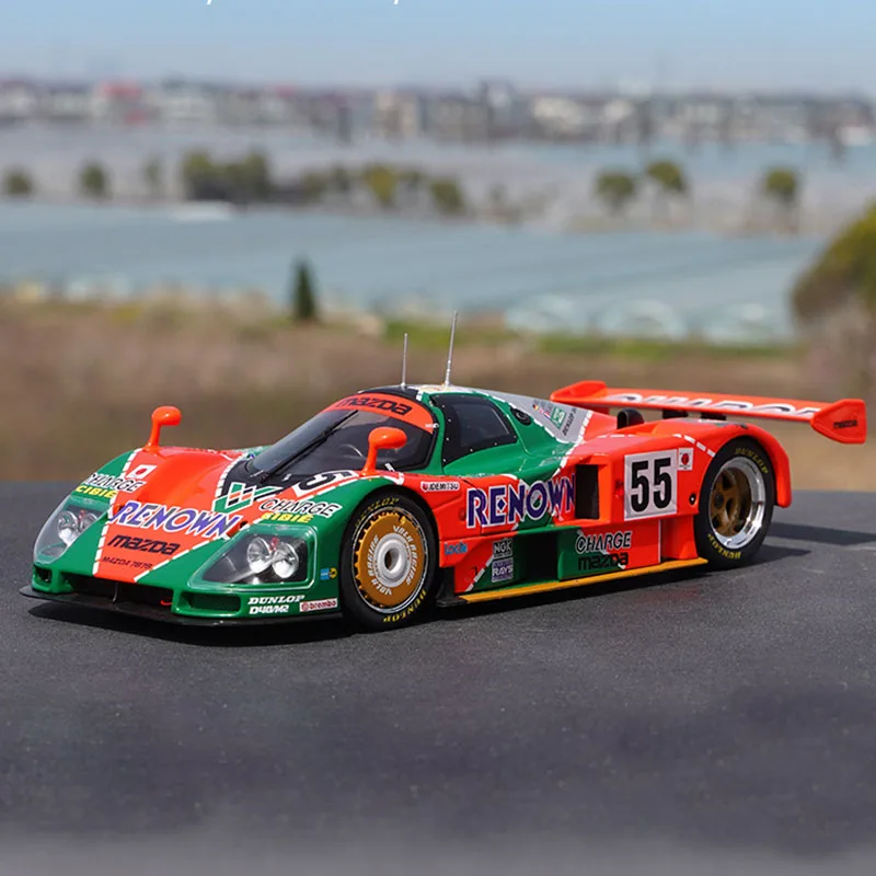 

1:18 Diecast Mazda 787B 55# 1991 Le Mans 24h Rally Car Simulation Alloy Car Model Collection Vehicle Boy Gifts