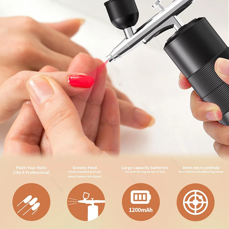 High Pressure Nano Oxygen Injector Multi-Function Household Spray Tattoo Spray Gun Face Humidifier USB Water Replenisher Manicur