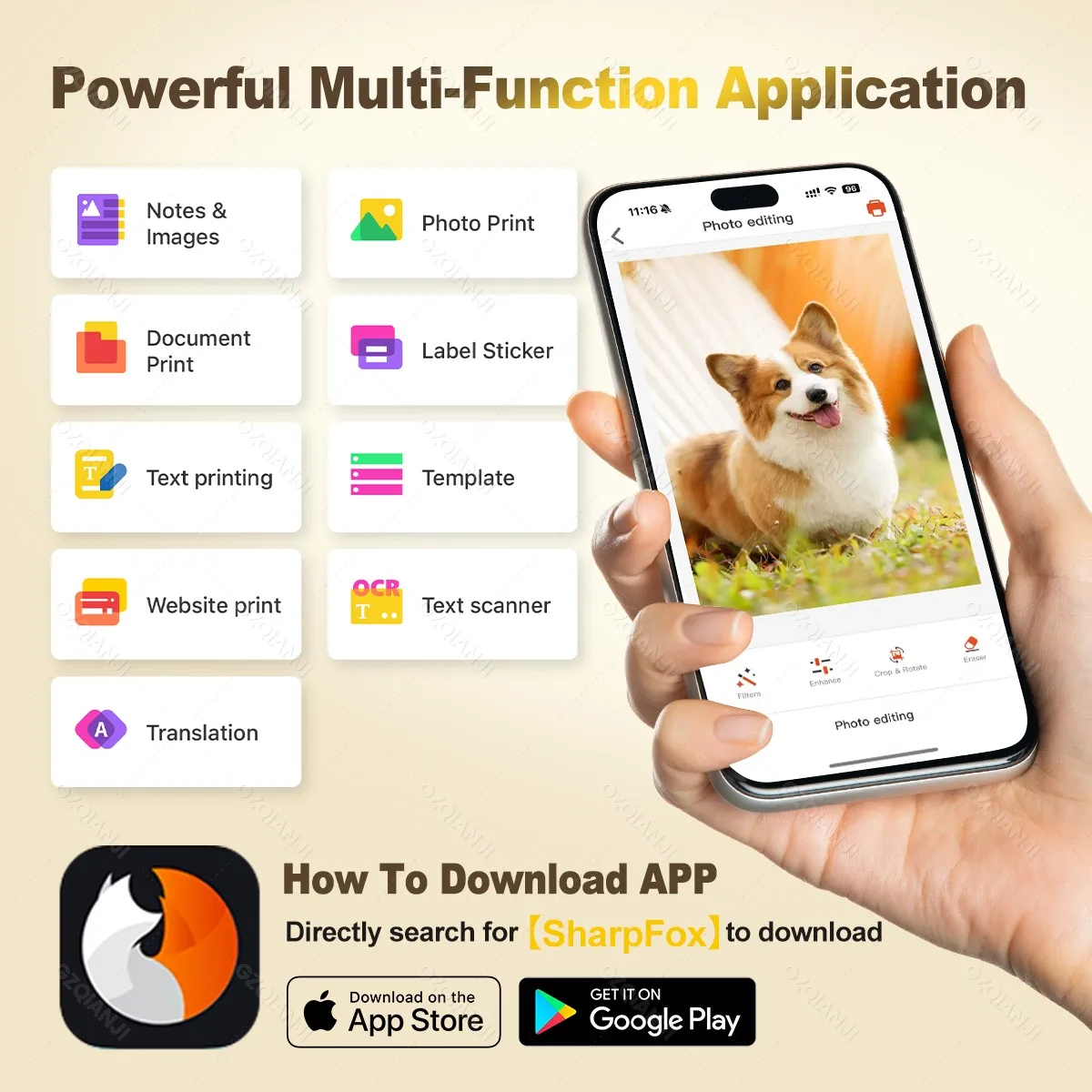 300dpi Mini Label Thermal Printer Bluetooth No Ink Printing Portable Maker Labeling Machine DIY Name Sticker Price Tag Labeller