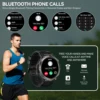 EIGIIS KE3 Bluetooth Call Smart Watch Men Full Touch Screen Health Monitor Clock With Flashlight Men SmartWatch For IOS Android 2