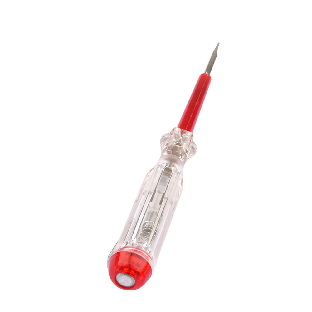 100-500V 테스트 펜 휴대용 플랫 드라이버 전동 공구 수공구 LED 전압 테스터 다목적 비접촉 회로 테스트 펜