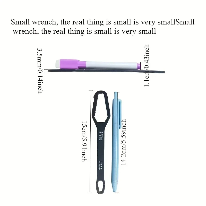 3 to Double End Solid Wrench Screw and Nut Tool with Various Diameters 2