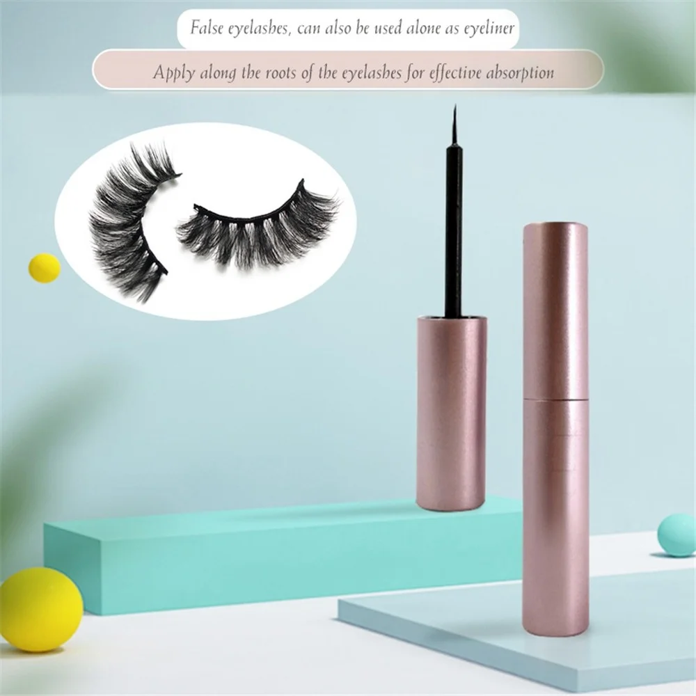 Fake Eyelashes 1 Pair Magnetic Eyelashes 3D Mink False Eyelash Magnetic Eyeliner Waterproof Long Lasting Fake Eyelash Tweezer Kit 18 Styles