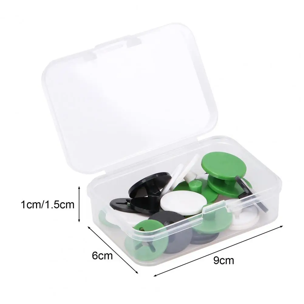 12/24 Pcs 	Running Bib Clips Lightweight Number Plate Fixing Buckles Portable Skiing Cycling Race Quick Accurate Bib Holders 6