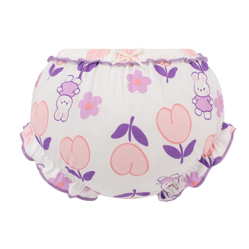 Baby Cotton Panties 3 Piece/Lot 100%Cotton Kids Girl Infant Newborn Fashion Wear Outside Shorts Bow Underpants Soft Briefs