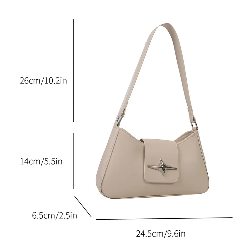 Women Star Handbags Zipper Classic Shoulder Bag Female Fashion PU Leather Sequin Totes Casual Ladies Underarms Bags Purse