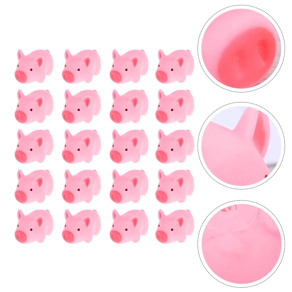 

20 Pcs Pig Toy Squeak Anxiety Relief Toys Childrens Decompression Stress Children’s Squeeze Fun Sensory Kids Reliever