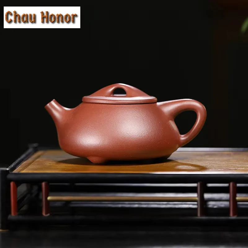 270ml Yixing Purple Clay Tea Pot Raw Ore Dicaoqing Teaware Kit Beauty Kettle 1 Pot 4 Cups Handmade Zisha Kung Fu Tea Set Gifts