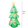 4.3FT Inflatable Christmas Tree LED Light Blow up Decorations for Christmas Party Indoor Outdoor Yard Garden Lawn Holiday Party 5