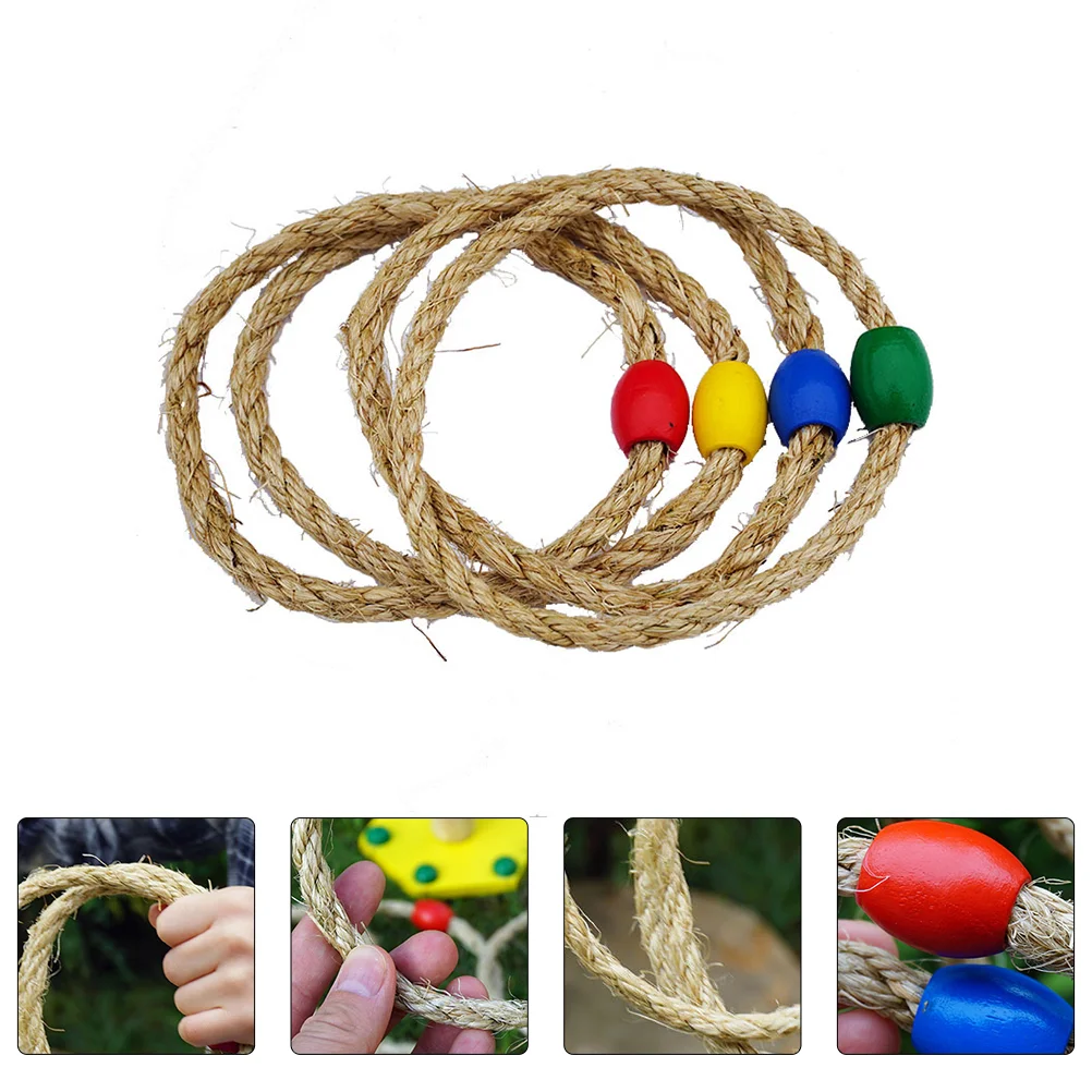 

8/10PCS Funny Kids Ring Toss Game Colorful Throwing Ring Toy Baby Throwing Game Random Color