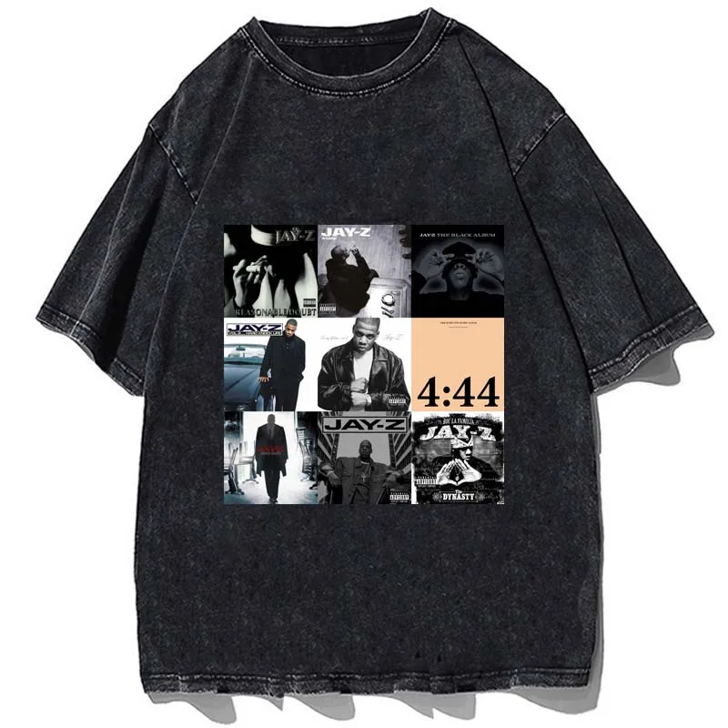 

Jay-Z Graphic T-shirt Summer Quality Cotton Oversized Black Short Sleeve Tees Hip Hop Rapper Fashion Men Women Streetwear Tops