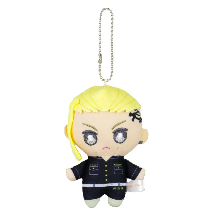 thumbnail image 1 of Hot Blooded Anime Tokyo Revengers Manjiro Sano MIKEY Baji Keisuke Draken 10cm Plush Toy Pendant Cartoon Toy Christmas Gift, 1 of 4