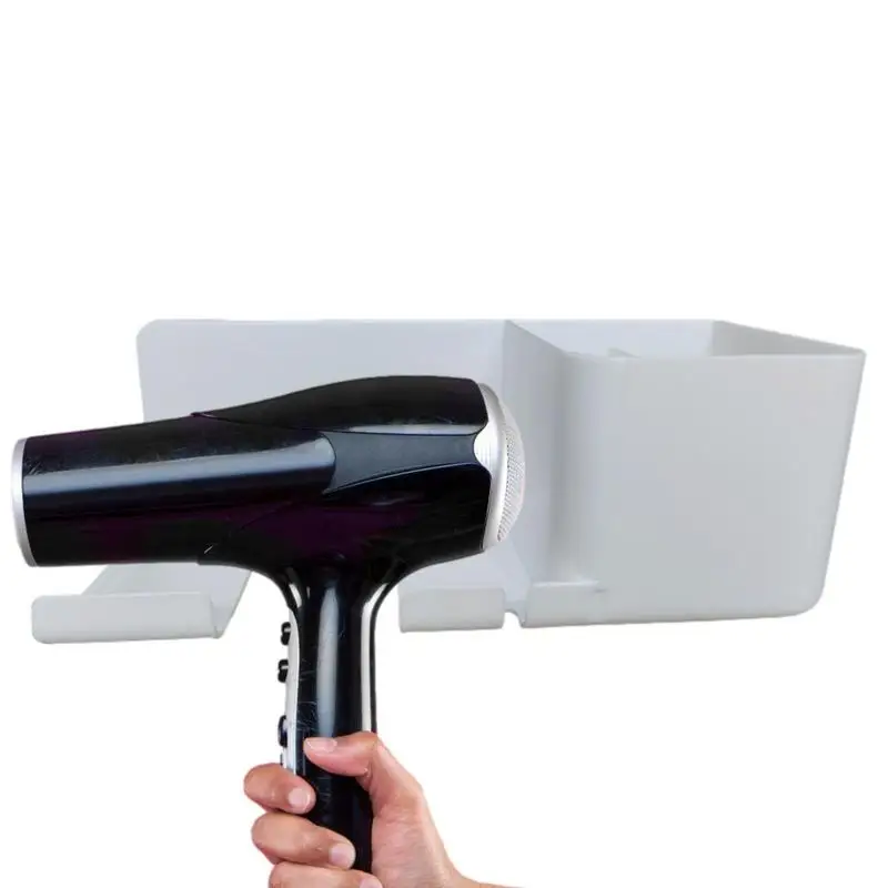 

Blow Dryer Holder Adhesive Hair Dryer Hanger Blow Dryer Holder 3 Compartment No Drilling Hair Styling Tool Organizer For Curling