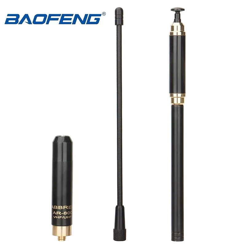 

AL-800 SMA Female High Gain Dual Band Extendable Antenna Walkie Talkie Accessories for Baofeng UV5R BF888s Kenwood Quansheng K5