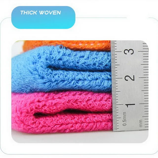 1Pair 4.3×3.1 Inch Cotton Tennis Wristband Sport Running Gym Yoga Wrist Sweat Band Fitness Volleyball Basketball Wrist Cuff Wrap 5
